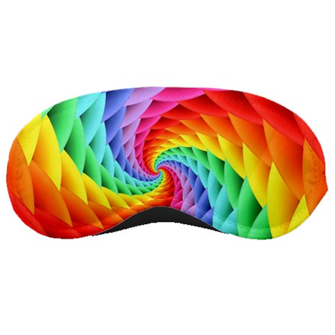 Psychedelic Rainbow Spiral Sleeping Mask from ArtsNow.com Front