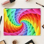 Psychedelic Rainbow Spiral Cosmetic Bag (XL)