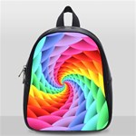 Psychedelic Rainbow Spiral School Bag (Small)