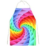 Psychedelic Rainbow Spiral Full Print Apron