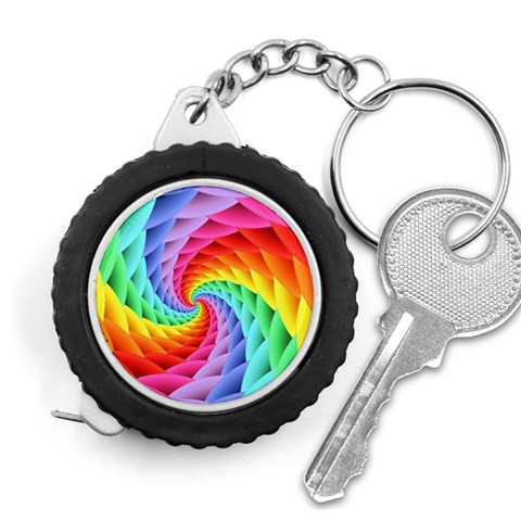 Psychedelic Rainbow Spiral Measuring Tape from ArtsNow.com Front