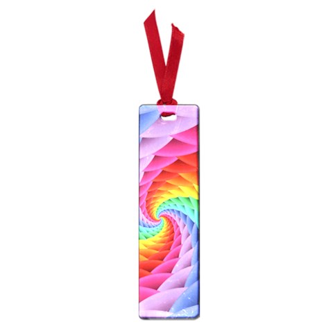 Psychedelic Rainbow Spiral Small Book Mark from ArtsNow.com Front