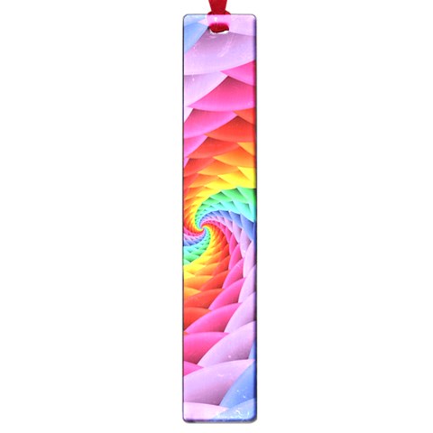 Psychedelic Rainbow Spiral Large Book Mark from ArtsNow.com Front