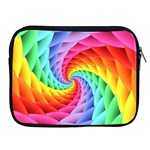 Psychedelic Rainbow Spiral Apple iPad 2/3/4 Zipper Case