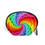 Psychedelic Rainbow Spiral Accessory Pouch (Small)