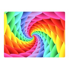 Psychedelic Rainbow Spiral Double Sided Flano Blanket (Mini) from ArtsNow.com 35 x27  Blanket Front