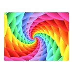 Psychedelic Rainbow Spiral Double Sided Flano Blanket (Mini)