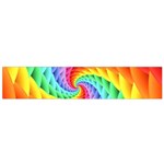 Psychedelic Rainbow Spiral Flano Scarf (Small)