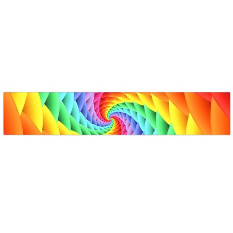 Psychedelic Rainbow Spiral Flano Scarf (Large) from ArtsNow.com Front