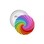 Psychedelic Rainbow Spiral 1.75  Button