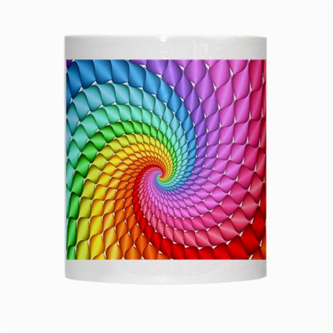 Psychedelic Rainbow Spiral White Mug from ArtsNow.com Center