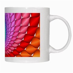 Psychedelic Rainbow Spiral White Mug from ArtsNow.com Right