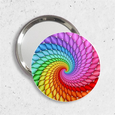 Psychedelic Rainbow Spiral 2.25  Handbag Mirror from ArtsNow.com Front