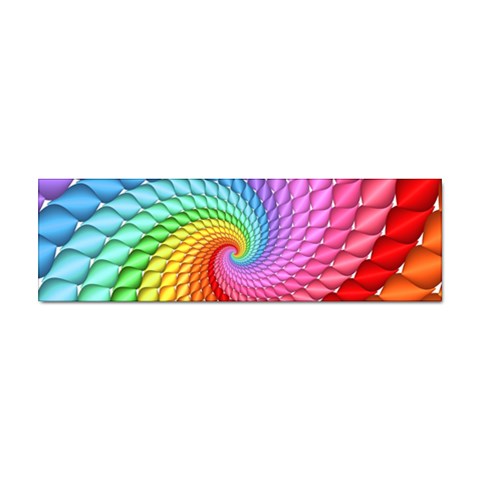 Psychedelic Rainbow Spiral Sticker (Bumper) from ArtsNow.com Front