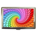 Psychedelic Rainbow Spiral Cigarette Money Case