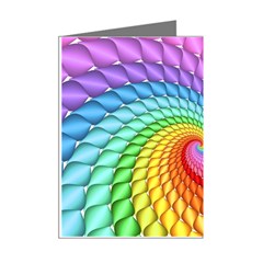 Psychedelic Rainbow Spiral Mini Greeting Cards (Pkg of 8) from ArtsNow.com Right