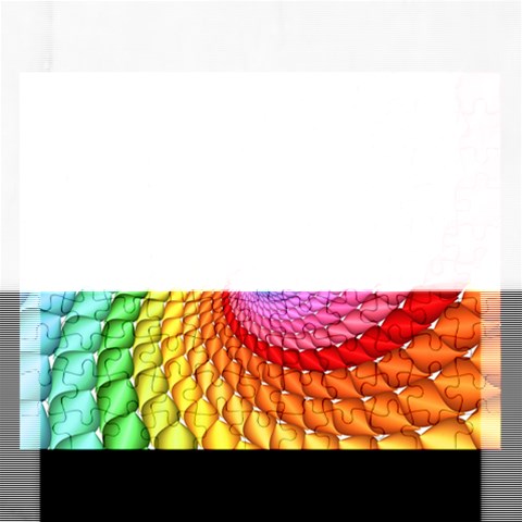 Psychedelic Rainbow Spiral Jigsaw Puzzle (Rectangular) from ArtsNow.com Front