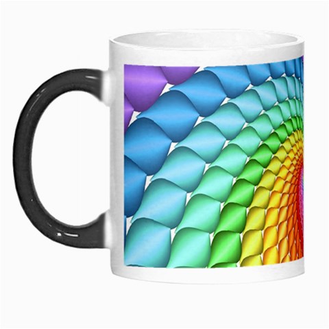 Psychedelic Rainbow Spiral Morph Mug from ArtsNow.com Left