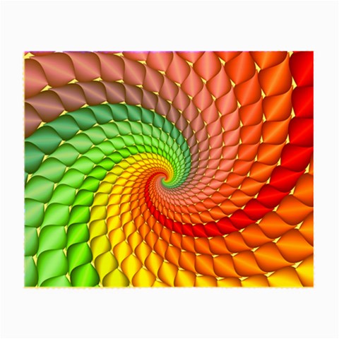 Psychedelic Rainbow Spiral Small Glasses Cloth from ArtsNow.com Front