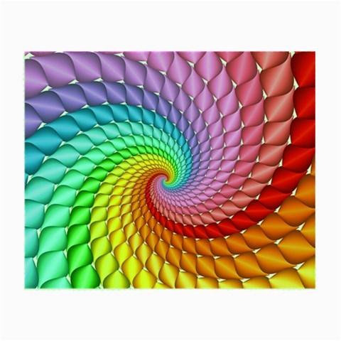 Psychedelic Rainbow Spiral Small Glasses Cloth from ArtsNow.com Front