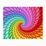 Psychedelic Rainbow Spiral Small Glasses Cloth