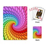 Psychedelic Rainbow Spiral Playing Cards Single Design