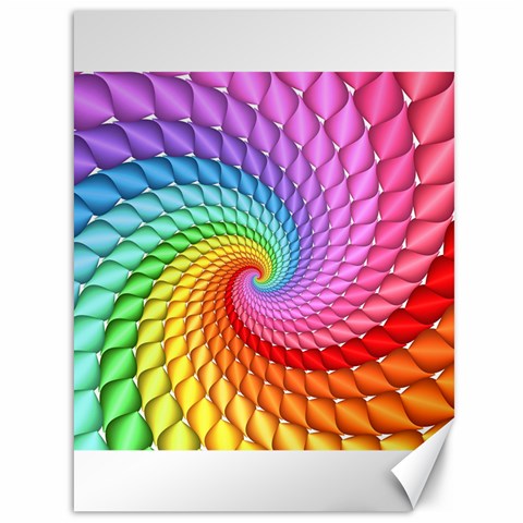 Psychedelic Rainbow Spiral Canvas 36  x 48  from ArtsNow.com 35.26 x46.15  Canvas - 1