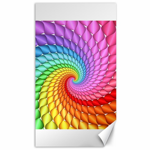 Psychedelic Rainbow Spiral Canvas 40  x 72  from ArtsNow.com 39.28 x69.23  Canvas - 1