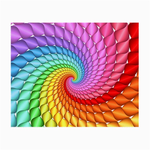 Psychedelic Rainbow Spiral Small Glasses Cloth (2 Sides) from ArtsNow.com Front