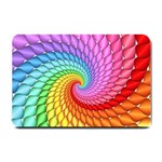 Psychedelic Rainbow Spiral Small Doormat