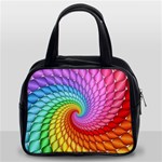 Psychedelic Rainbow Spiral Classic Handbag (Two Sides)