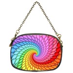 Psychedelic Rainbow Spiral Chain Purse (One Side)