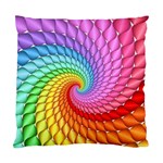 Psychedelic Rainbow Spiral Standard Cushion Case (One Side)