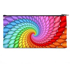 Psychedelic Rainbow Spiral Pencil Case from ArtsNow.com Back