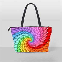 Psychedelic Rainbow Spiral Classic Shoulder Handbag from ArtsNow.com Back