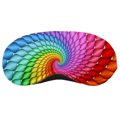 Psychedelic Rainbow Spiral Sleeping Mask from ArtsNow.com Front