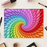 Psychedelic Rainbow Spiral Cosmetic Bag (XL)