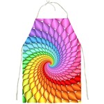 Psychedelic Rainbow Spiral Full Print Apron