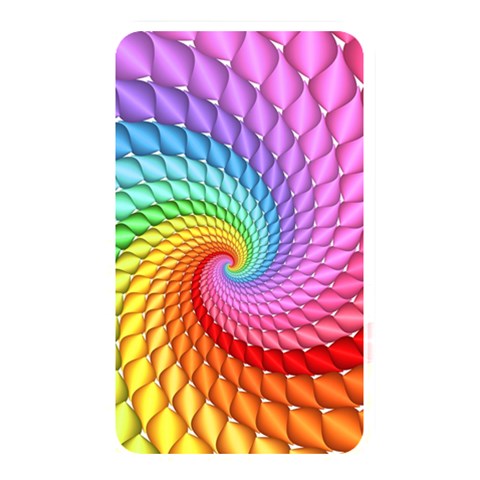 Psychedelic Rainbow Spiral Memory Card Reader (Rectangular) from ArtsNow.com Front