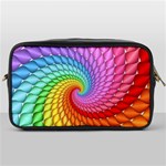 Psychedelic Rainbow Spiral Toiletries Bag (One Side)