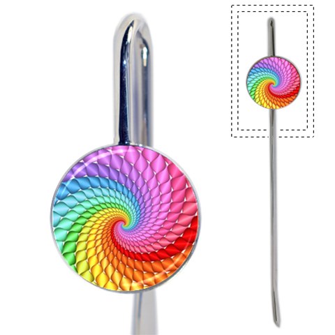 Psychedelic Rainbow Spiral Book Mark from ArtsNow.com Front