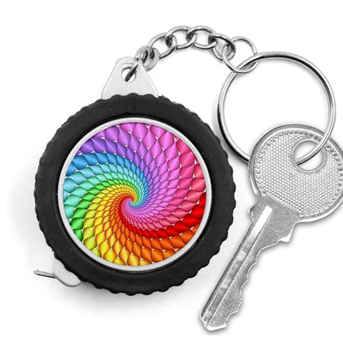 Psychedelic Rainbow Spiral Measuring Tape from ArtsNow.com Front