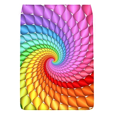 Psychedelic Rainbow Spiral Removable Flap Cover (S) from ArtsNow.com Front