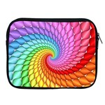 Psychedelic Rainbow Spiral Apple iPad 2/3/4 Zipper Case