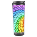 Psychedelic Rainbow Spiral Travel Tumbler