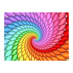 Psychedelic Rainbow Spiral Double Sided Flano Blanket (Mini) from ArtsNow.com 35 x27  Blanket Front