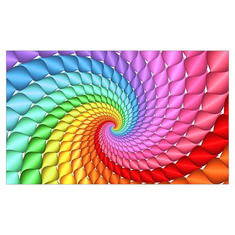 Psychedelic Rainbow Spiral Samsung Note 4 Hardshell Back Case from ArtsNow.com Front