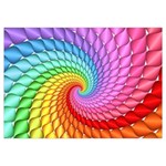 Psychedelic Rainbow Spiral Samsung Galaxy Note 4 Case (White)