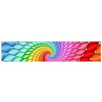 Psychedelic Rainbow Spiral Flano Scarf (Small)