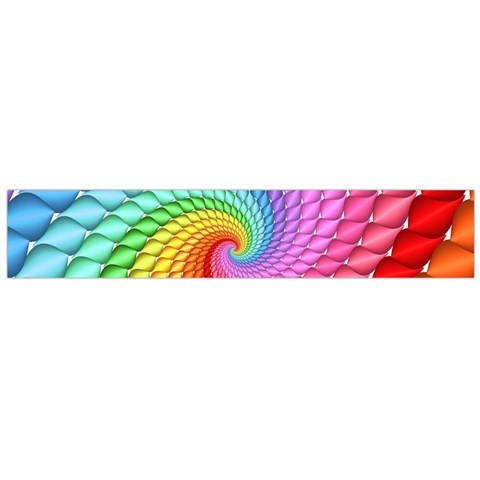 Psychedelic Rainbow Spiral Flano Scarf (Large) from ArtsNow.com Front